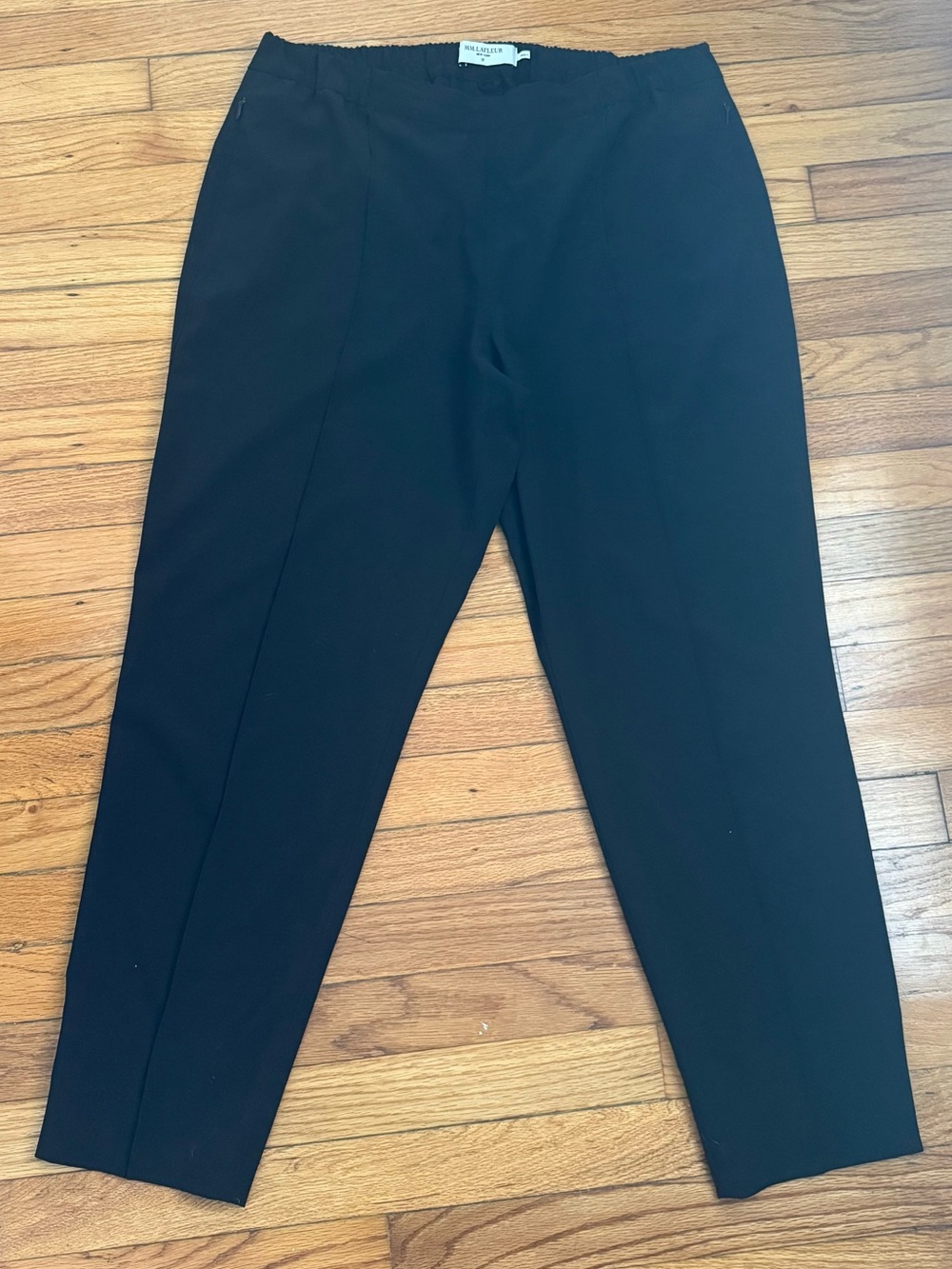 MM Lafleur Colby Pants in Origami Tech- Black -Size 14